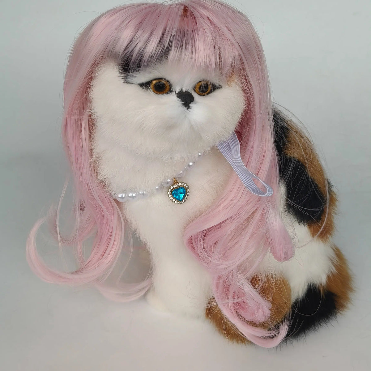 Adorable Pet Wig for Dogs & Cats - Fun DIY Cosplay Hair Accessory with Secure Elastic Band & Anti-Slip Buckle for Halloween, Holidays, Birthdays, and Photo Ops!