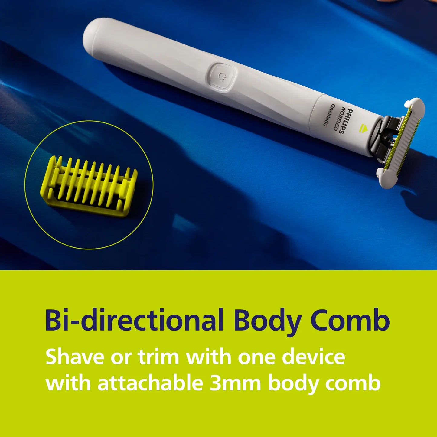 Philips Norelco Oneblade Intimate Pubic Groomer Smooth Steel Stainless Comfort