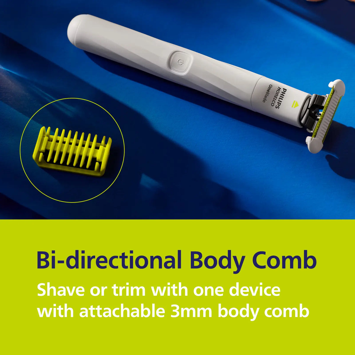 Philips Norelco Oneblade Intimate Pubic Groomer Smooth Steel Stainless Comfort