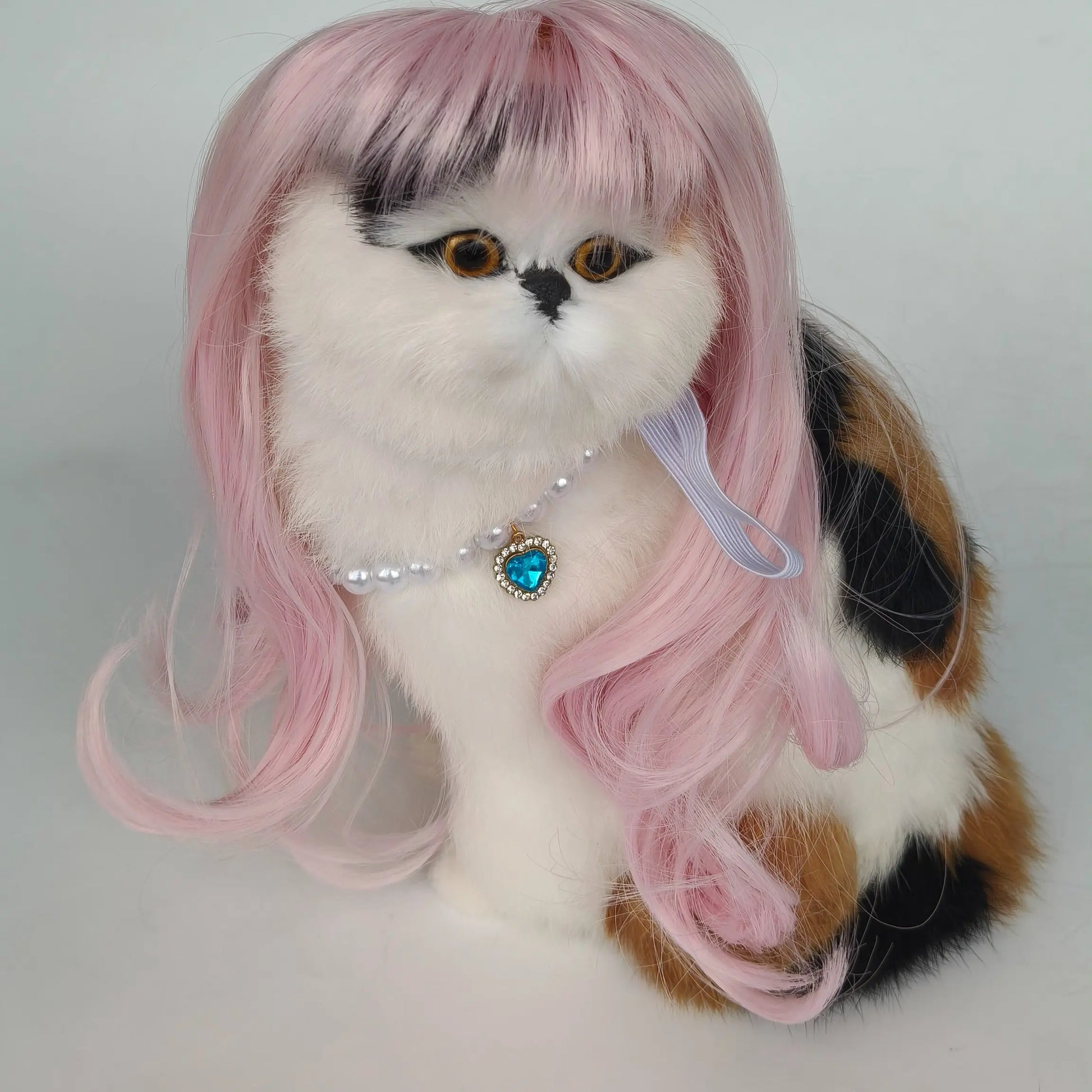 Adorable Pet Wig for Dogs & Cats - Fun DIY Cosplay Hair Accessory with Secure Elastic Band & Anti-Slip Buckle for Halloween, Holidays, Birthdays, and Photo Ops!