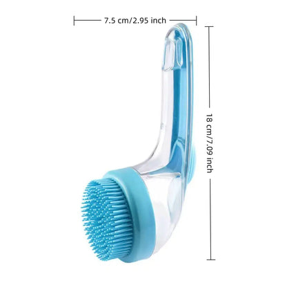 2026 Universal 2-in-1 Pet Bath & Grooming Brush with Soap Dispenser - Gentle Massage Aid for Dogs & Cats, Enhances Beauty & Saves on Dry Shampoo