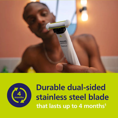 Philips Norelco Oneblade Intimate Pubic Groomer Smooth Steel Stainless Comfort
