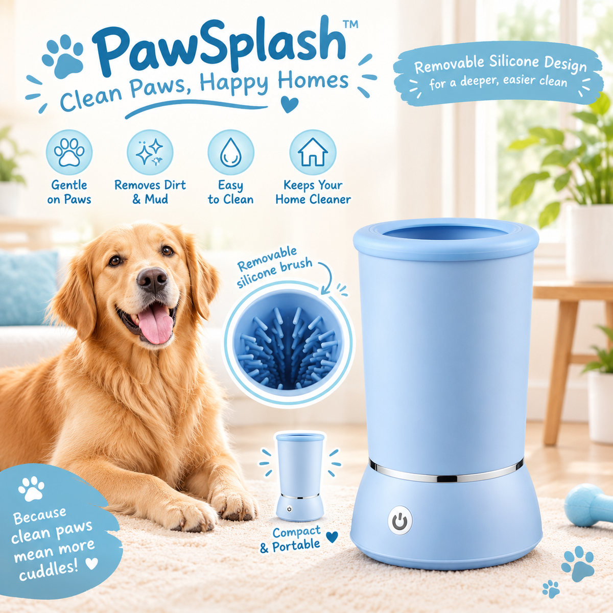 💧🐾 PawSplash™ — Clean Paws, Happy Homes